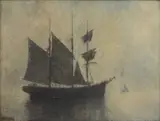 John Crampton Walker, Untitled, oil on canvas 54 x 73cm