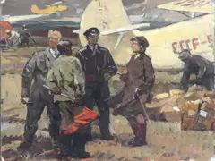 Willy Mokrozhitsky, Untitled, oil on canvas board 34.5 x 46cm