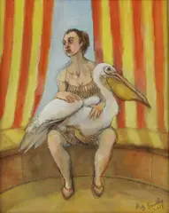 Patrick Lovely, Untitled, oil on canvas 24 x 19cm Provenance: Purchased from the artist.