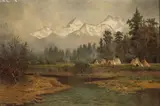 Edwin Deakin, Indian country, Tahoe, 1905, oil on canvas