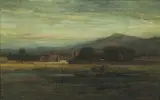 Samuel Colman, A valley in Mexico, oil on canvas