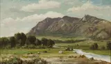 William Franklin Jackson, California landscape, thought to be Sutter Buttes