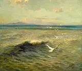 Richard Langtry Partington, Looking across the Golden Gate, 1908, oil on canvas