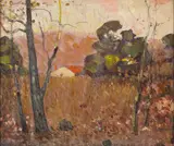 Frank Coburn, Bryant Park, New York City; A mood, 1921 (a pair)