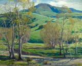 Arthur Hill Gilbert, Capistrano Hills, oil on canvas