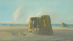 Xavier Martínez, The desert, Arizona, oil on canvas