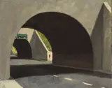 Roger Edward Kuntz, Tunnel vision, oil on canvas