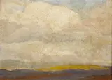Maynard Dixon, Billowy clouds above plains