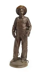 Aimé, Statue of Pierre Wibaux, 1904, bronze with light brown patina