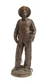 Aimé, Statue of Pierre Wibaux, 1904, bronze with light brown patina