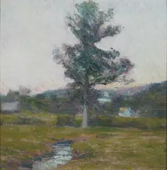 Connnecticut Landscape by Robert Vonnoh, oil on canvas, sold Nov 2010