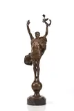 Evelyn Beatrice Longman, The Victor, bronze with brown patina