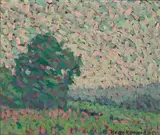 Hugh Henry Breckenridge, Summer landscape, oil on board