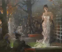 Everett Shinn, The Singer, 1920, pastel on paper