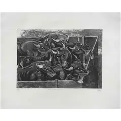 Gonzalo Rocha, Atorados, Grabado al aguafuerte y aguatinta 4 / 50