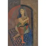 Francisco Ángel Gutiérrez, Untitled, 1940, Óleo sobre madera