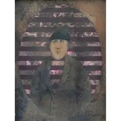 Alfredo Castañeda, Untitled, Mixta sobre papel sobre madera