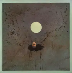 Alfredo Castañeda, Tache noir sur neige, Óleo sobre tela