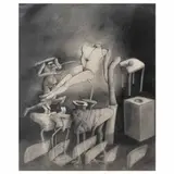 Tomás Parra, El dedo de Dios, 1983, Lápiz de grafito sobre papel