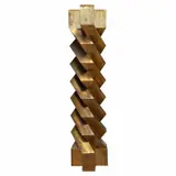 Ricardo Regazzoni, Totem, Escultura en madera con hoja de oro