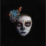 Antonio Menchón, Catrina monarca, Óleo sobre tela