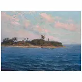 Guillermo Gomez Mayorga, Isla de los sacrificios, Veracruz, Óleo sobre tela