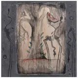 Rosendo Pérez Pinacho, Aves fantásticas, Mixta sobre papel sobre tela