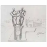 Estudio para monumento by José Chávez Morado, Mixta sobre papel, offered Aug 2023