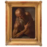 San Jerónimo, SIGLO XIX, Óleo sobre tela