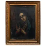 Virgen Dolorosa, MÉXICO, CA., 1800, Óleo sobre tela