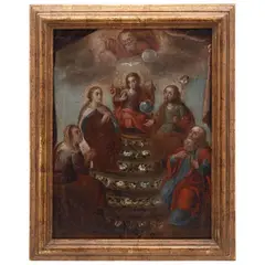 los Cinco Señores, MÉXICO, SIGLO XVIII, Óleo sobre tela