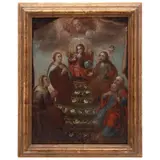 los Cinco Señores, MÉXICO, SIGLO XVIII, Óleo sobre tela