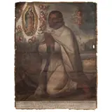 MÉXICO, SIGLO XVIII by Retrato del Indio Juan Diego, Óleo sobre tela, offered Jun 2023