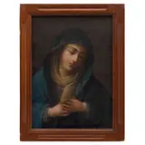 Virgen Dolorosa, MÉXICO, CA., 1800, Óleo sobre tela