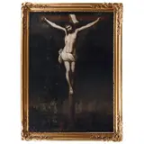 Juan de Miranda, LA CRUCIFIXIÓN, Óleo sobre tela
