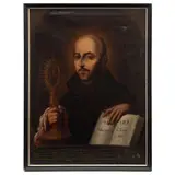 San Ignacio de Loyola, MÉXICO, SIGLO XVIII, Óleo sobre tela