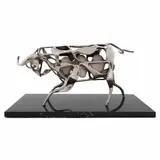 Jesús Reyes Ferreira "chucho Reyes", Toro, Escultura de plata IX / IX en base de mármol