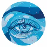 Sofía Castellanos, La magia de tus ojos II, Acrílico sobre tela