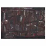 Alfonso Mena, Untitled, Óleo y arena sobre tela
