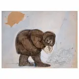 Jose Luis Cuevas, Untitled, Acuarela sobre cartoncillo