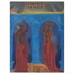 Azul by Rodolfo Morales, Óleo sobre tela, offered Apr 2023