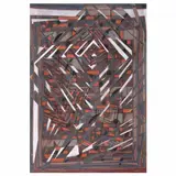 Myra Landau, Ritmo eléctrico, 1985, Pastel, acrílico y carboncillo sobre tela sobre madera