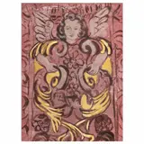 Carmen Parra, Untitled, Acrílico y hoja de oro sobre papel
