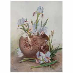 Lirios by Alfredo Ramos Martínez, 1899, Acuarela sobre papel, offered Feb 2023