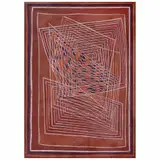 Myra Landau, Ritmo de antaño, Pastel y acrílico sobre tela