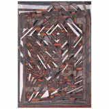 Myra Landau, Ritmo eléctrico, 1985, Pastel, acrílico y carboncillo sobre tela sobre madera