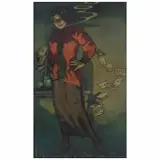 Saturnino Herrán Guinchard, La Mujer X, Retrato de Virginia Fábregas, 1917, Óleo sobre tela
