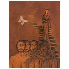 Mariposa, mariposa by Nahum B. Zenil, Mixta sobre papel, offered Nov 2022