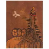 Nahum B. Zenil, Mariposa, mariposa, Mixta sobre papel