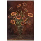 Enrique Climent, Florero, Óleo sobre tela sobre madera